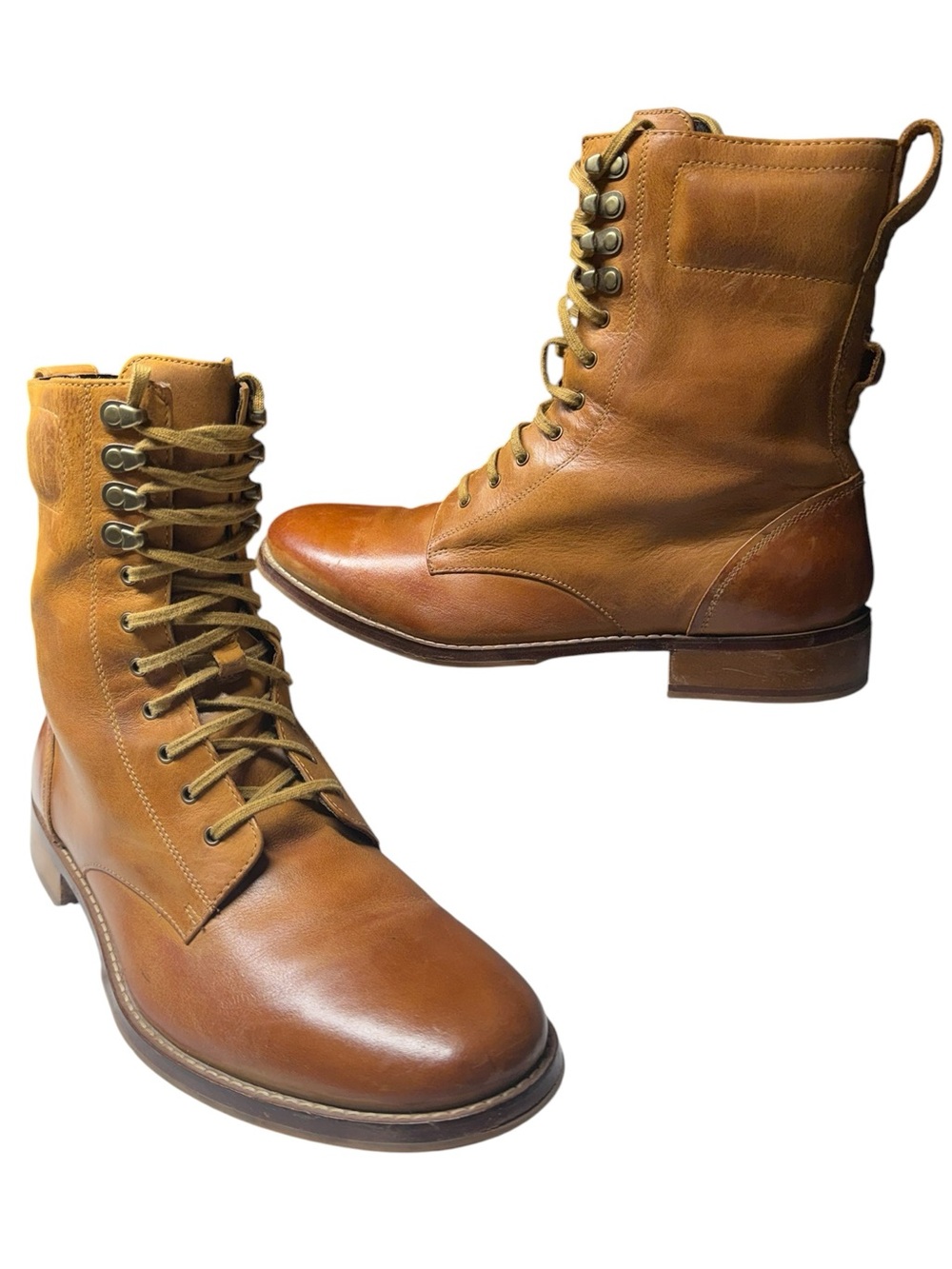 Cole Haan. British Tan, Nike Soles Leather Boots